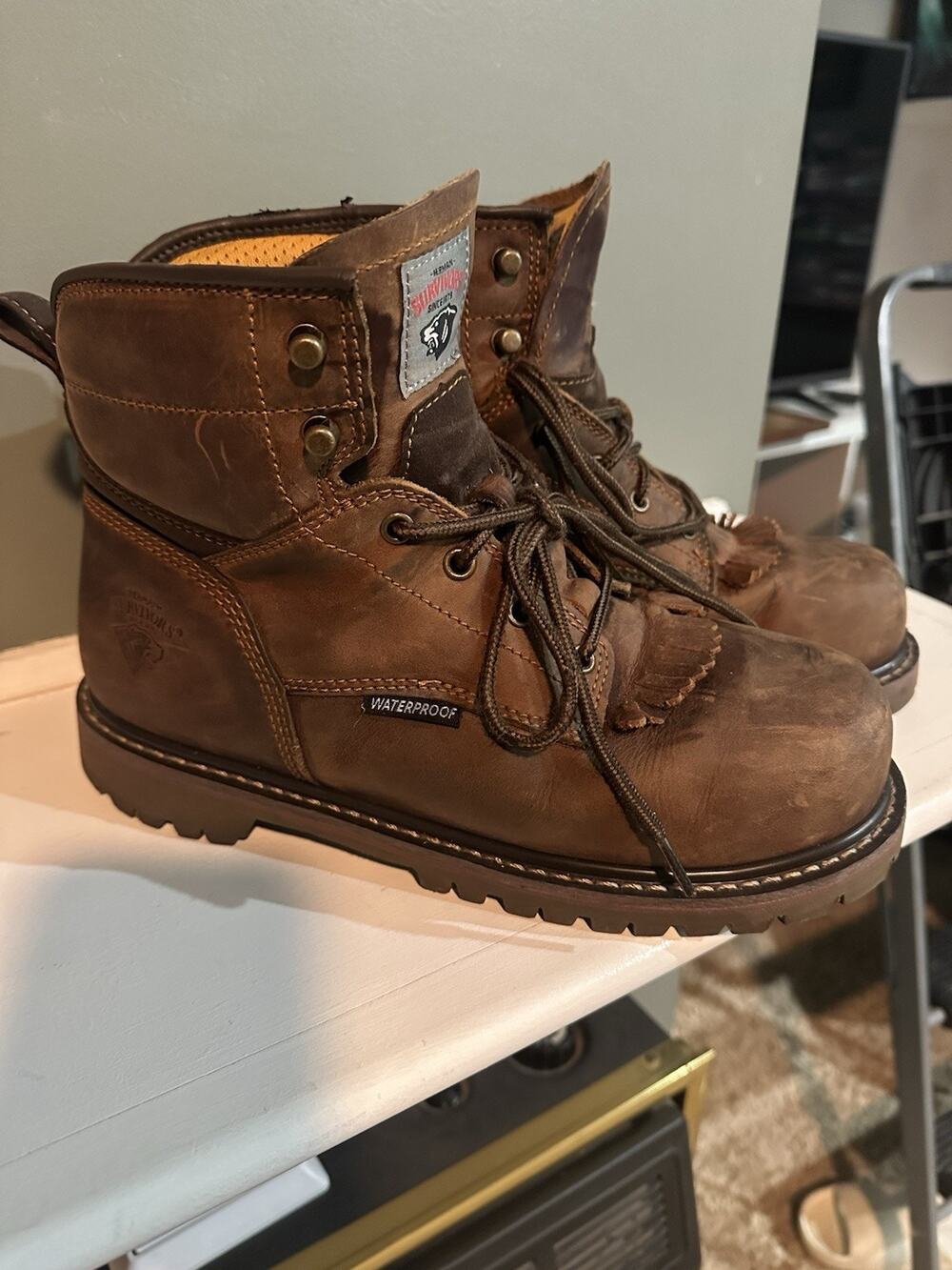 herman survivors men's steel toe work boot Dover Waterproof Size 8.5